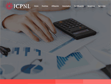 Tablet Screenshot of icpnl.org.mx